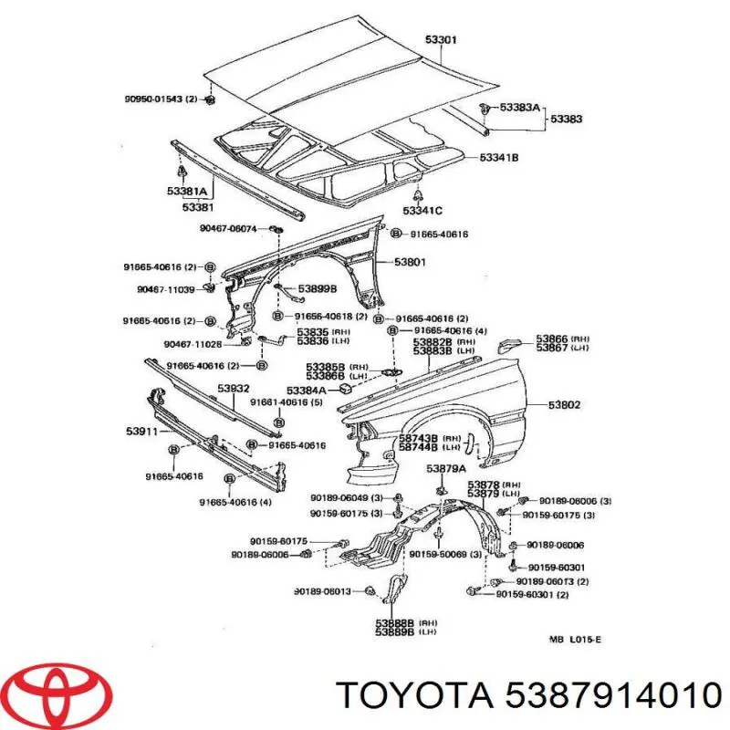  5387914010 Toyota