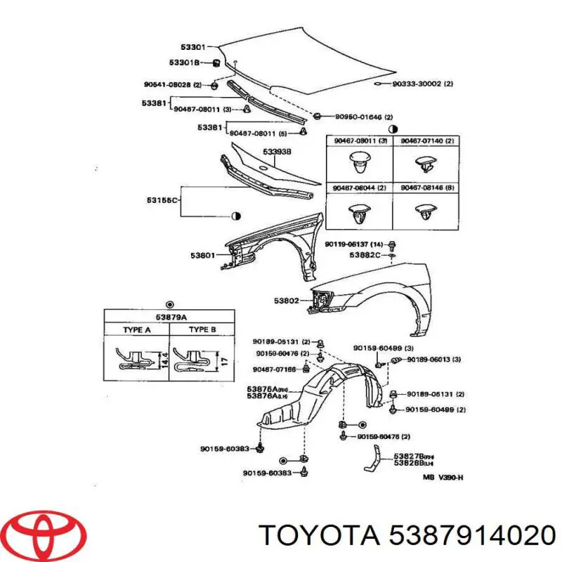  5387914020 Toyota