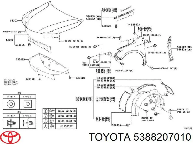  5388207010 Toyota