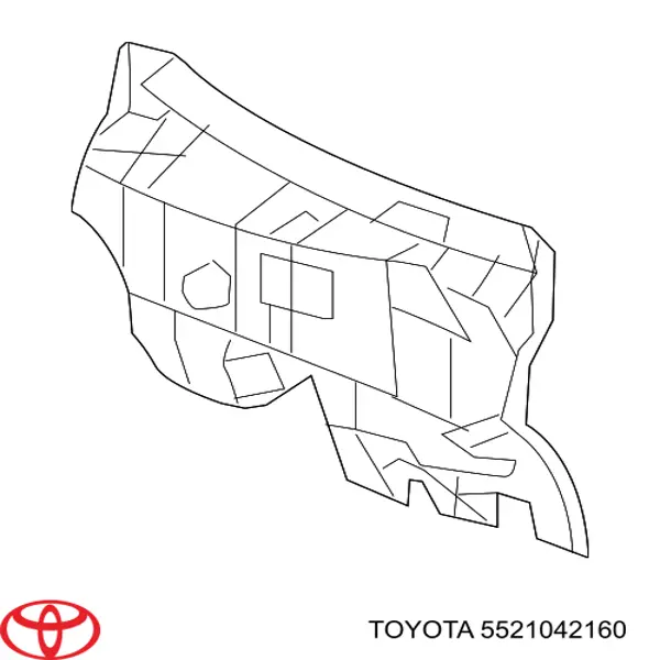 Шумоизоляция моторного щита Toyota 5521042160 цена, от 95.02 USD