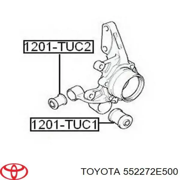 Сайлентблок цапфы задней 552272E500 Toyota