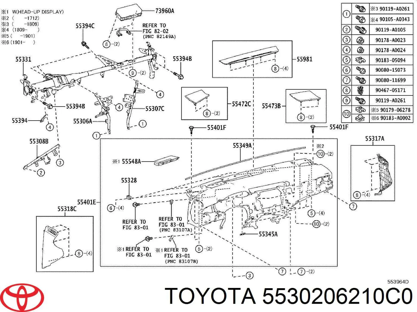  5530206210C0 Toyota