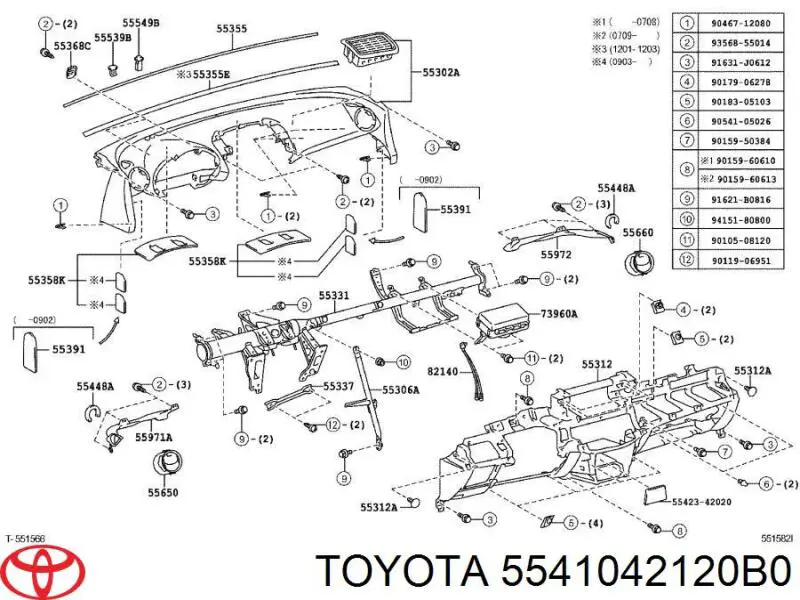 5541042120B0 Toyota 