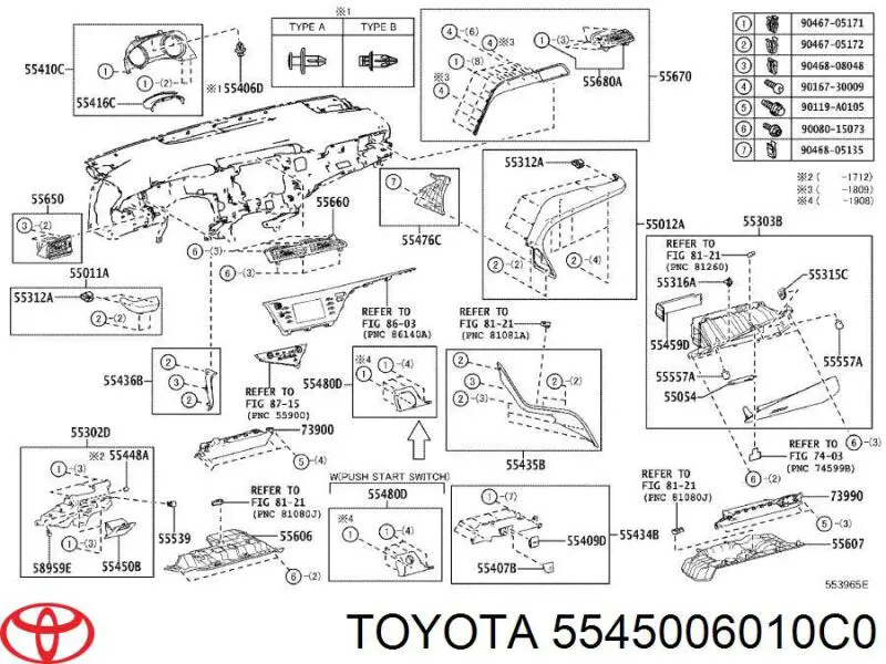  5545006010C0 Toyota