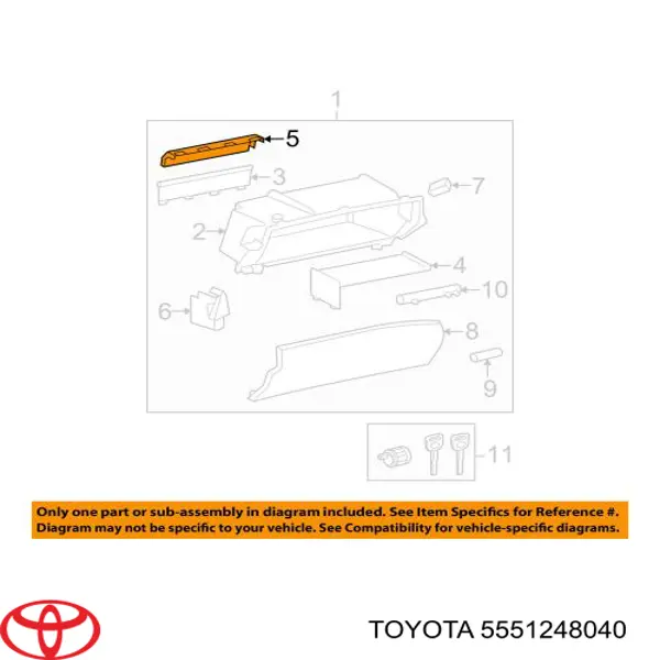  Toyota 5551248040 цена, от 51.02 USD