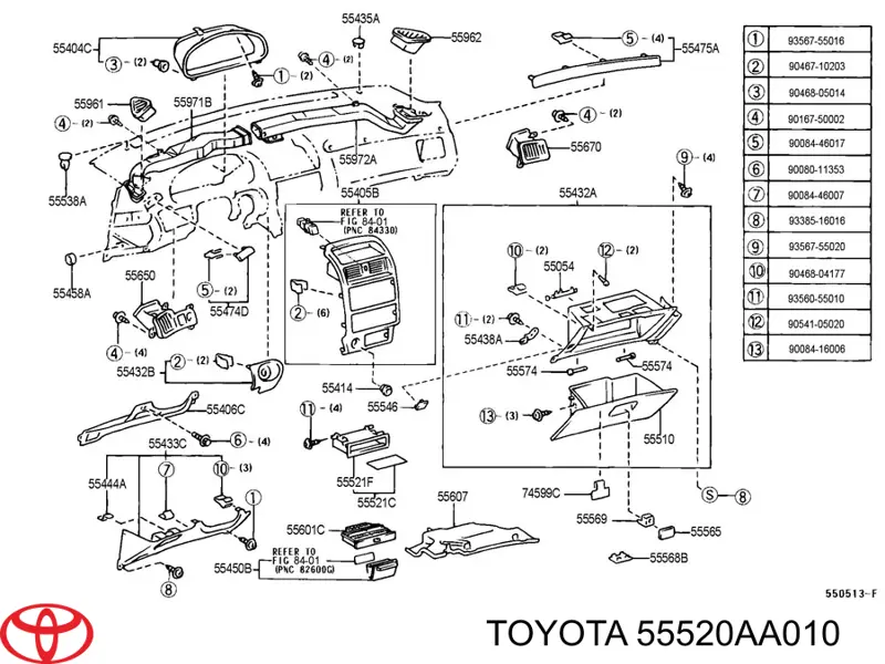 55520AA010 Toyota