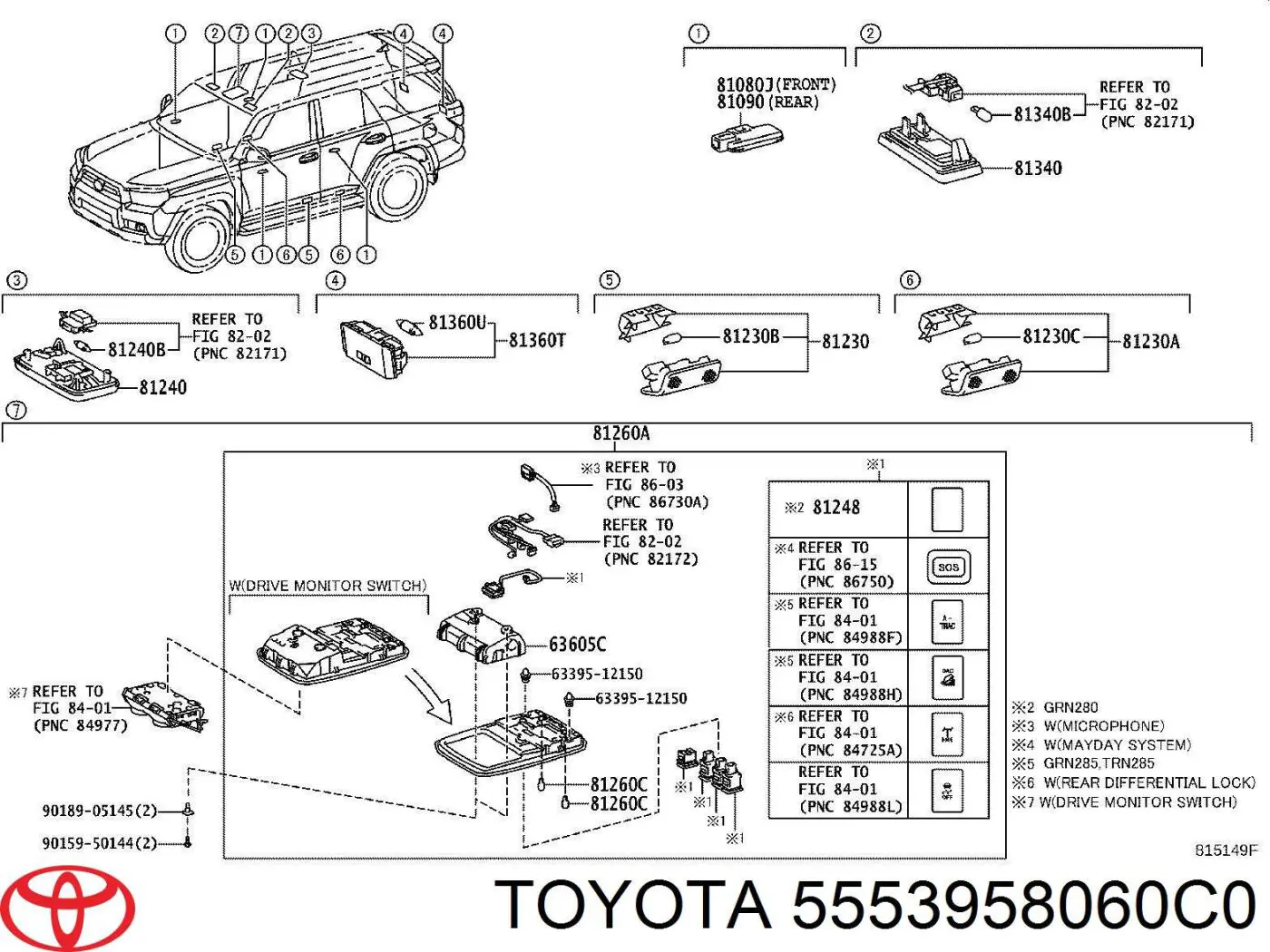 5553958060C0 Toyota 