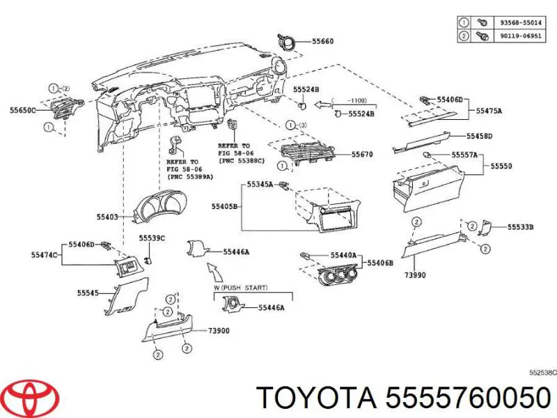  5555760050 Toyota