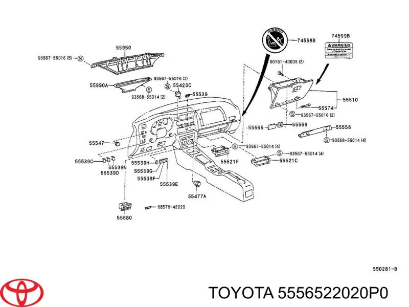  5556522020P0 Toyota