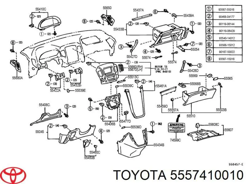  5557410010 Toyota