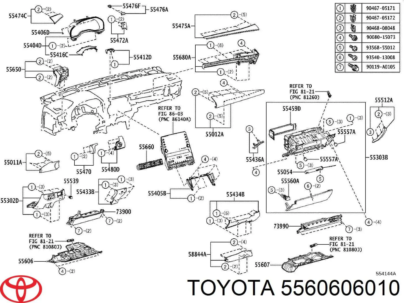  5560606010 Toyota