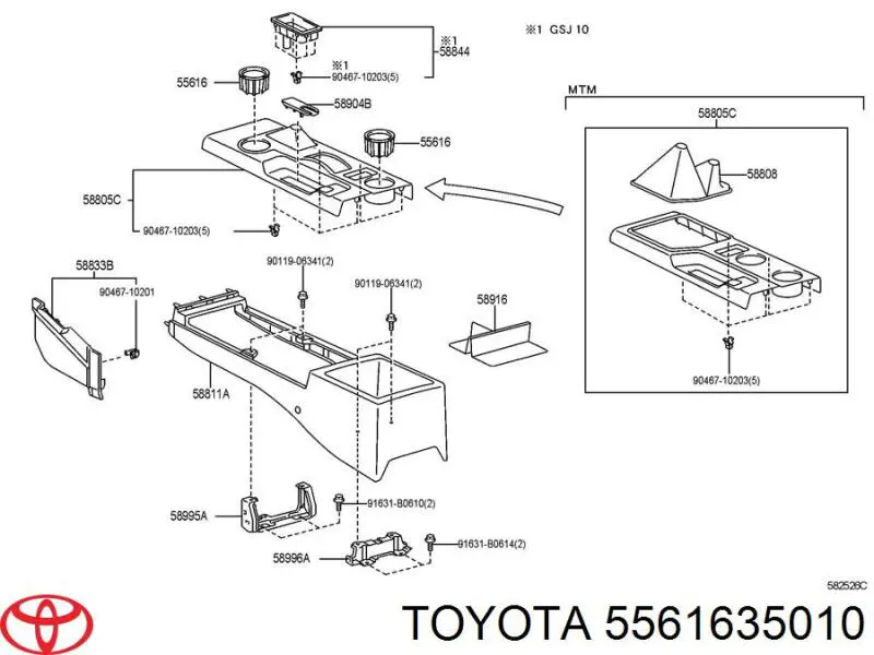 5561635010 Toyota 