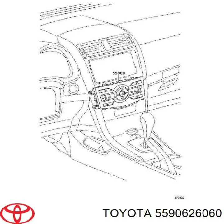 Трос управления отопителем (печкой), силой потока воздуха на Toyota RAV4 IV 