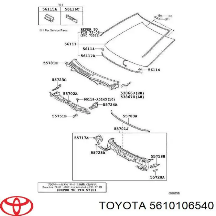 Лобовое стекло на Toyota Camry HYBRID 