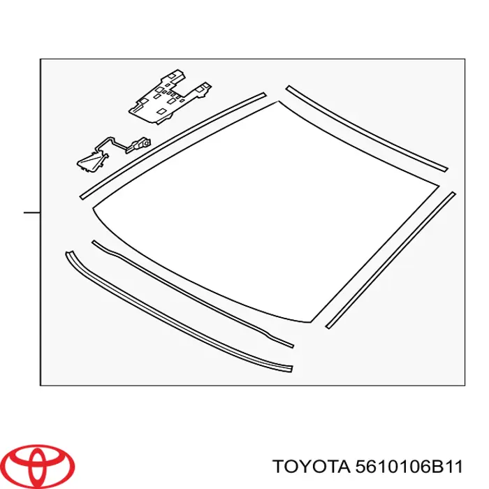 Стекло лобовое  TOYOTA 5610106B11