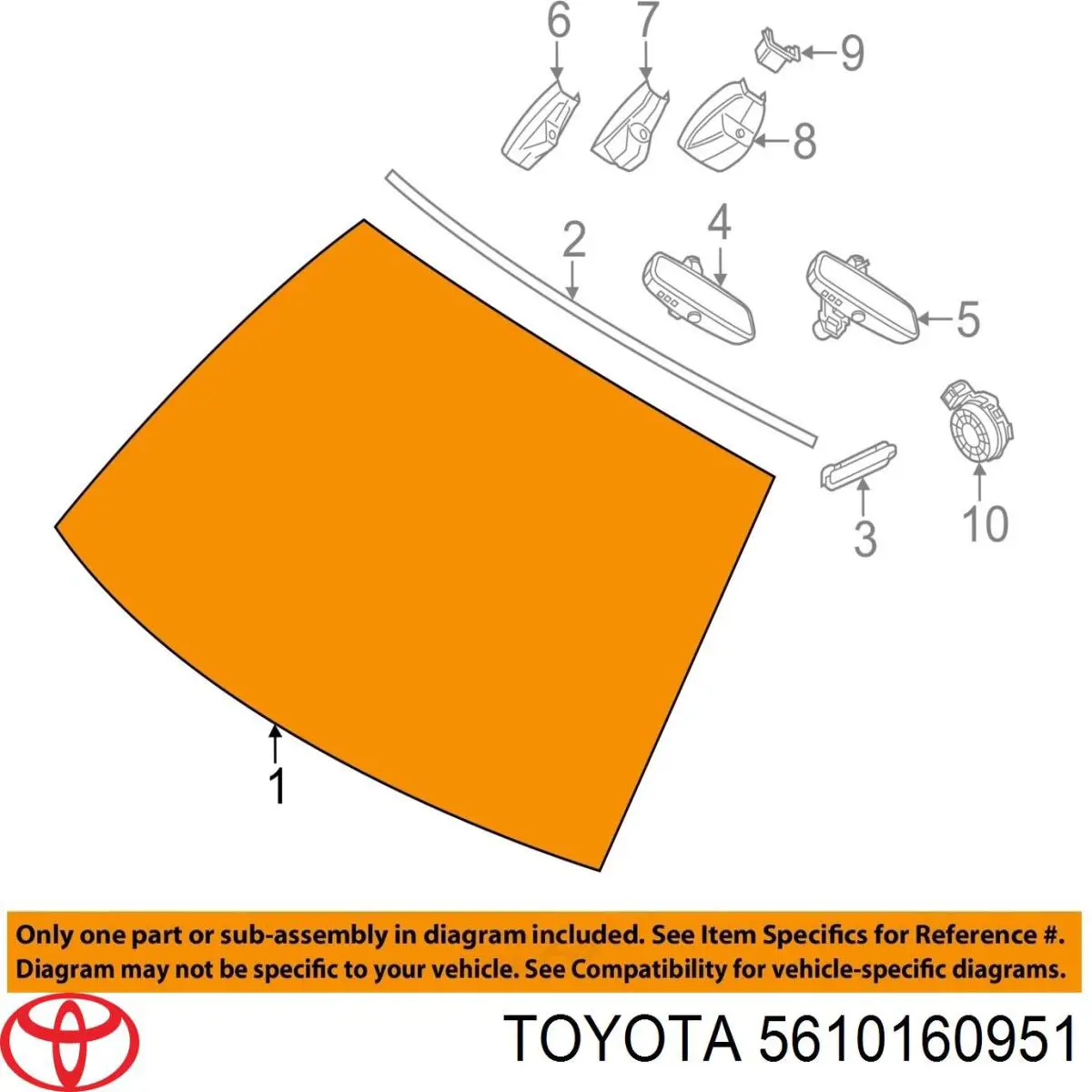 Купить AB62745A XYG Ветровое стекло