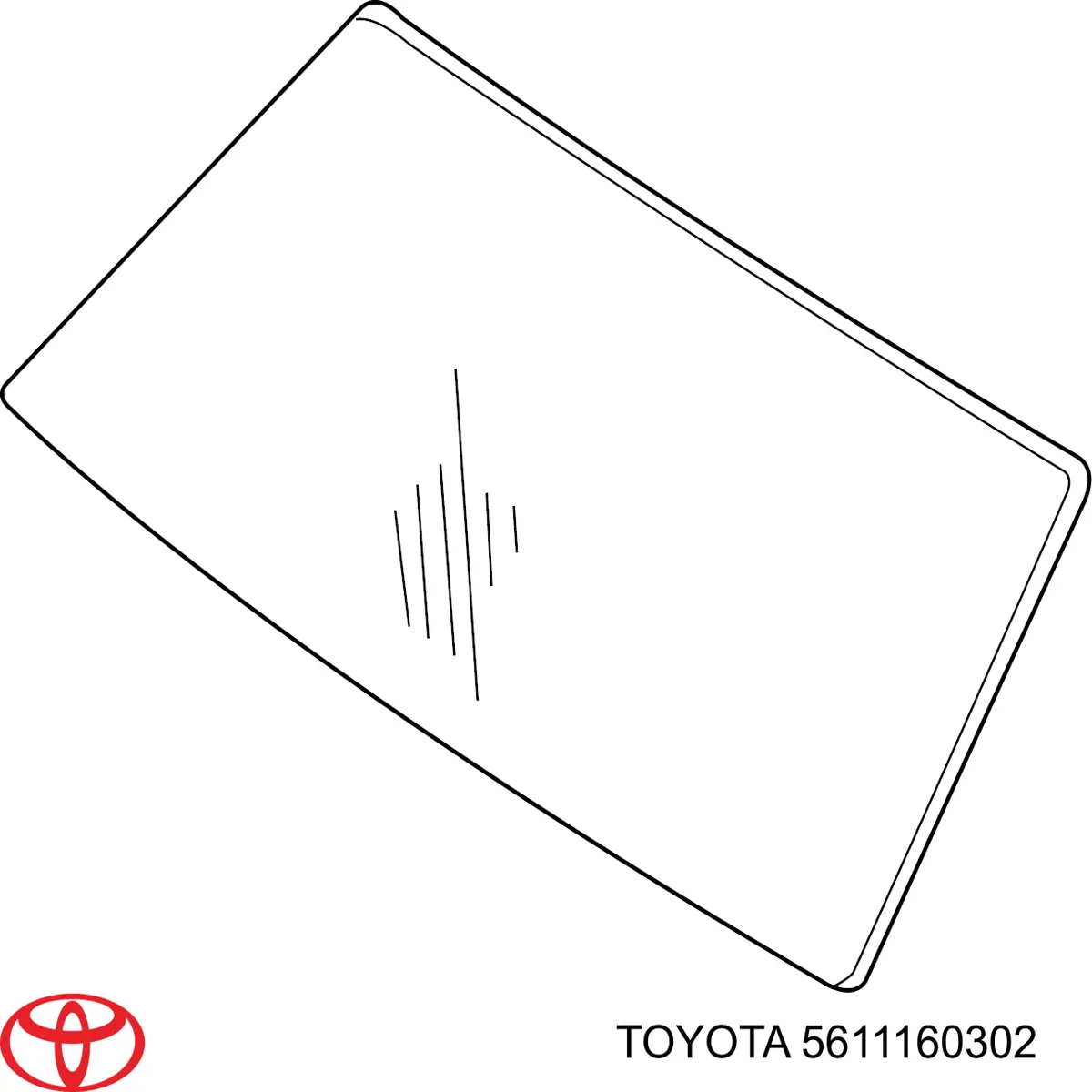 5611160302 Toyota стекло лобовое