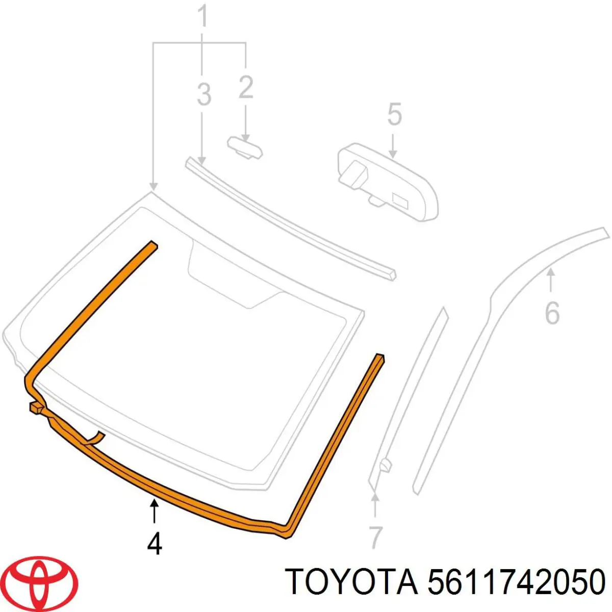 Compactador de pára-brisas para Toyota RAV4 (A3)