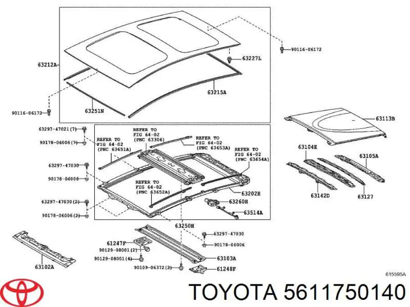 Защитная накладка переднего стекла нижняя Toyota 5611750140 цена, от 10.24 USD