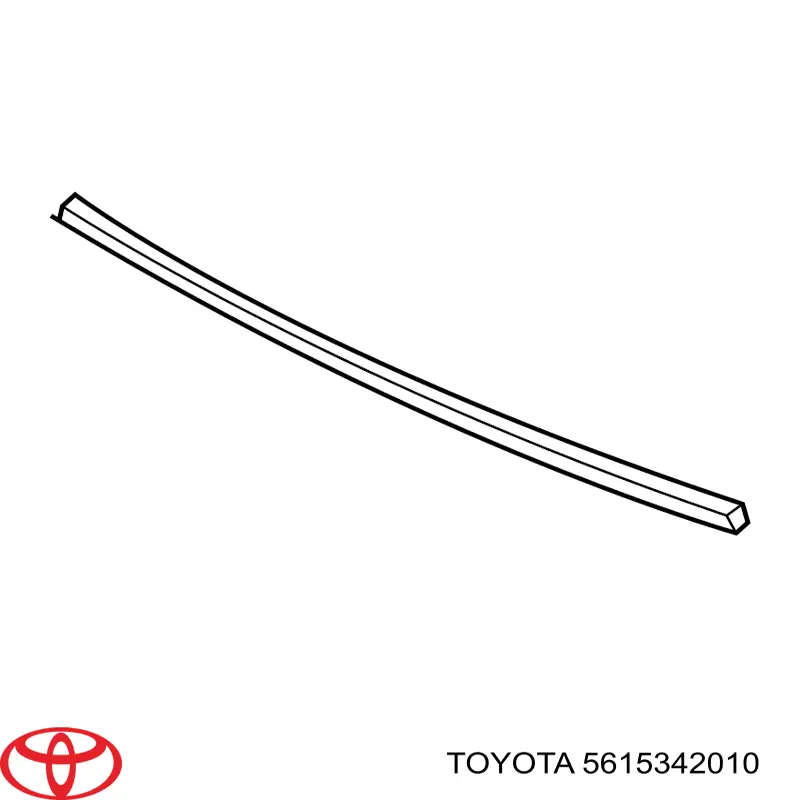 Молдинг лобового стекла верхний на Toyota RAV4 III 