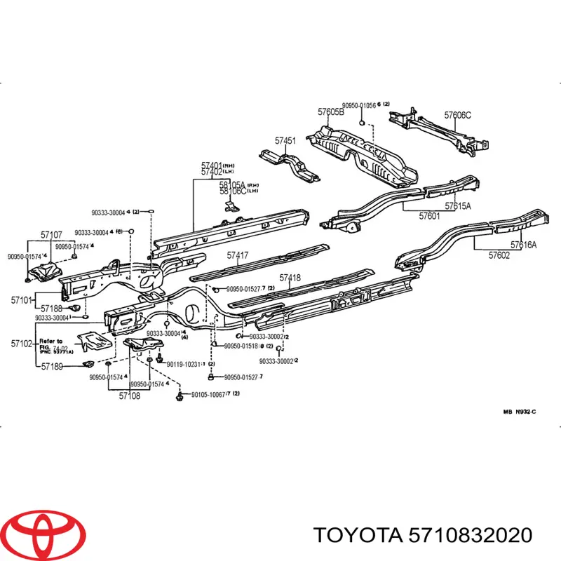  5710832020 Toyota