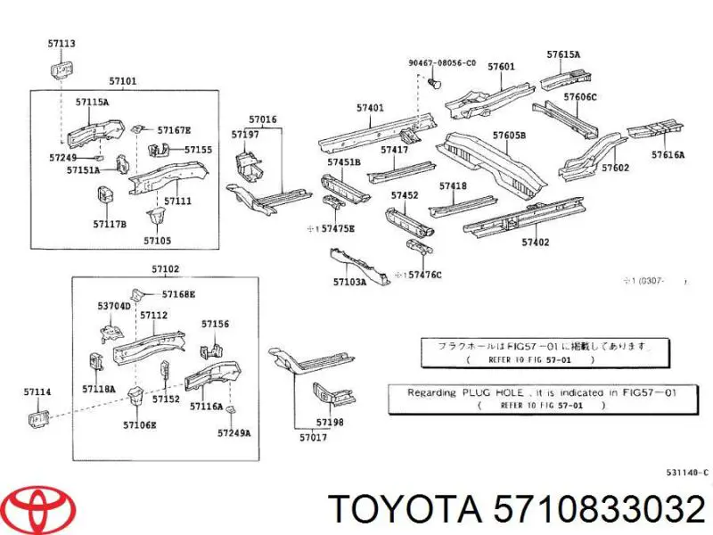  5710833032 Toyota