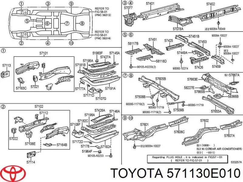  571130E010 Toyota