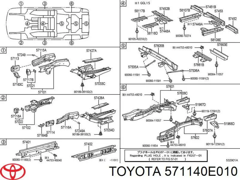  571140E010 Toyota