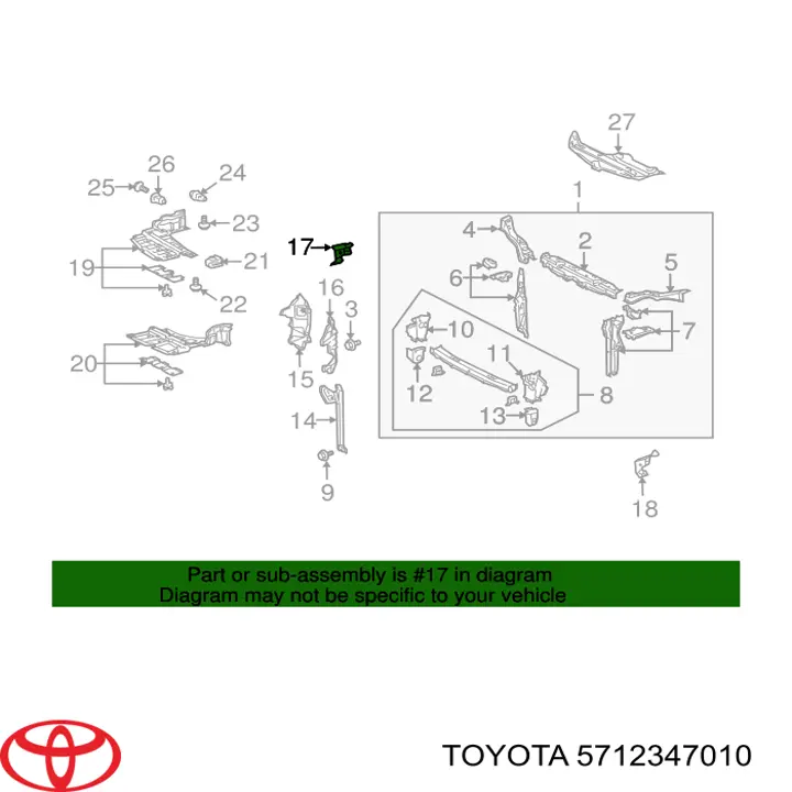  Toyota 5712347010 цена, от 29.23 USD