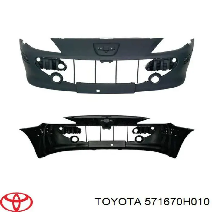 571670H010 Toyota суппорт радиатора в сборе (монтажная панель крепления фар)