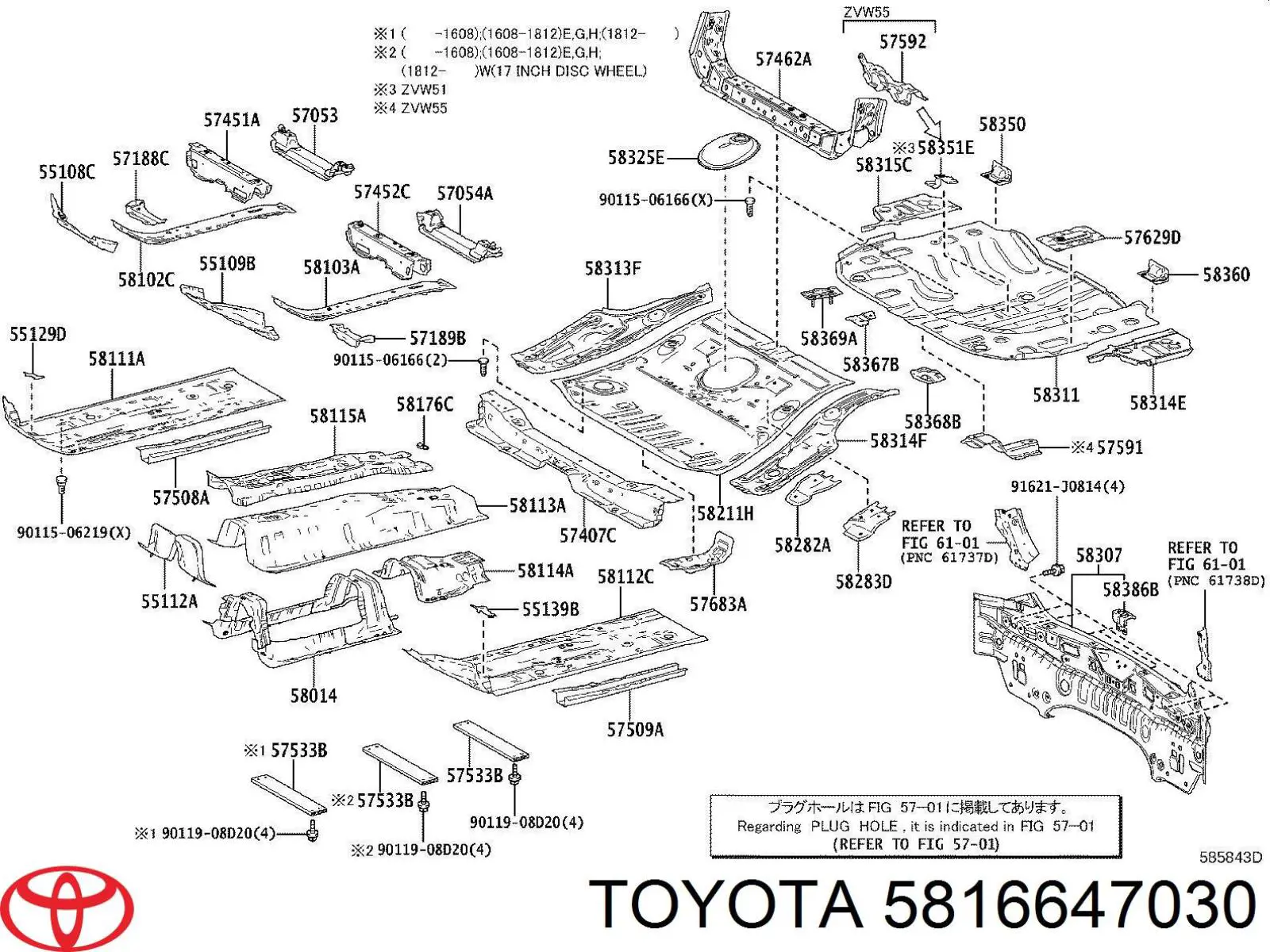 5816647030 Toyota 