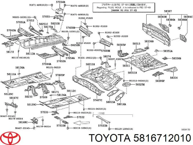  5816712010 Toyota