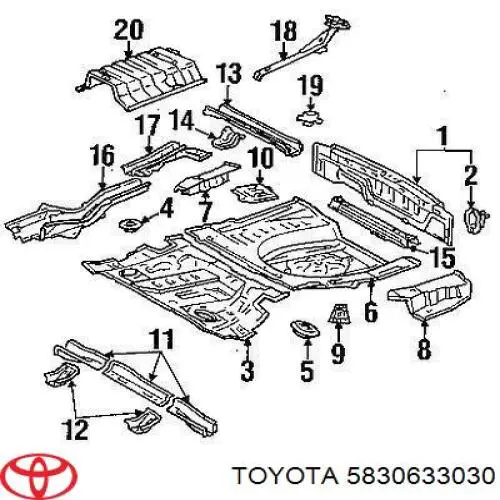 Купить 5830633030 Toyota 