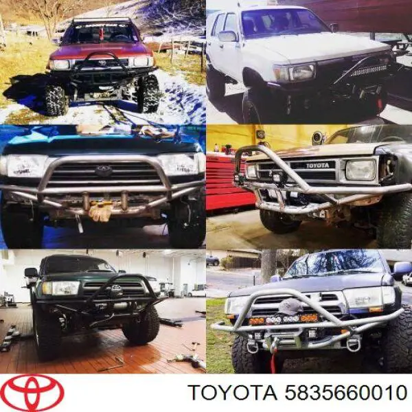 5835660010 Toyota consola do pára-choque dianteiro esquerdo