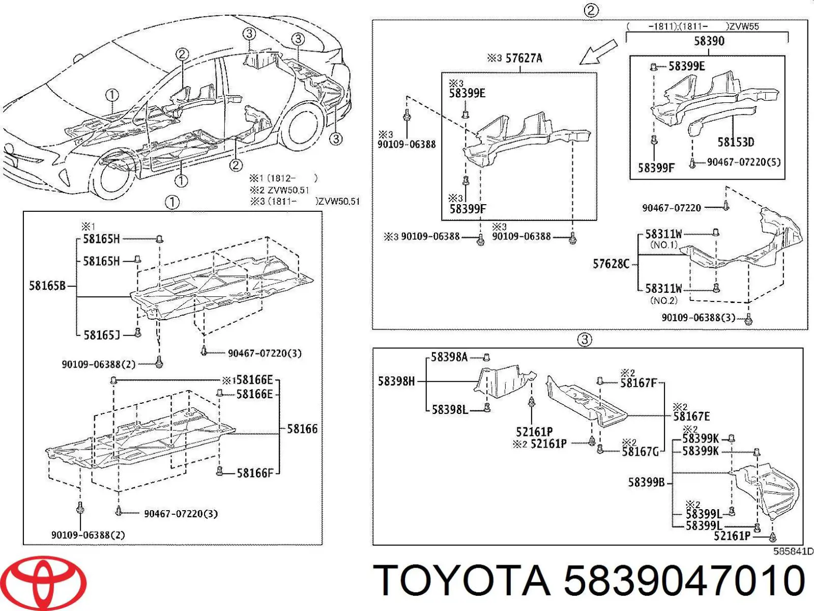 5839047010 Toyota 
