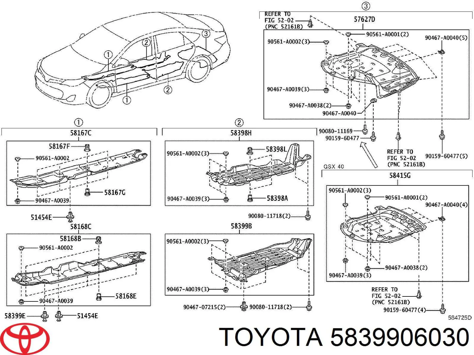  5839906030 Toyota