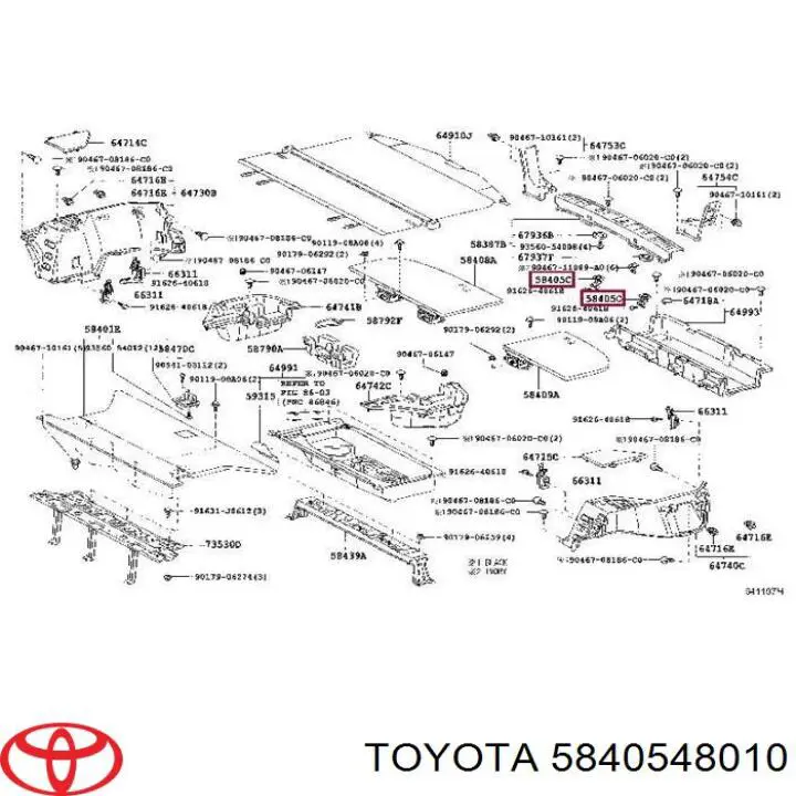  5840548010 Toyota