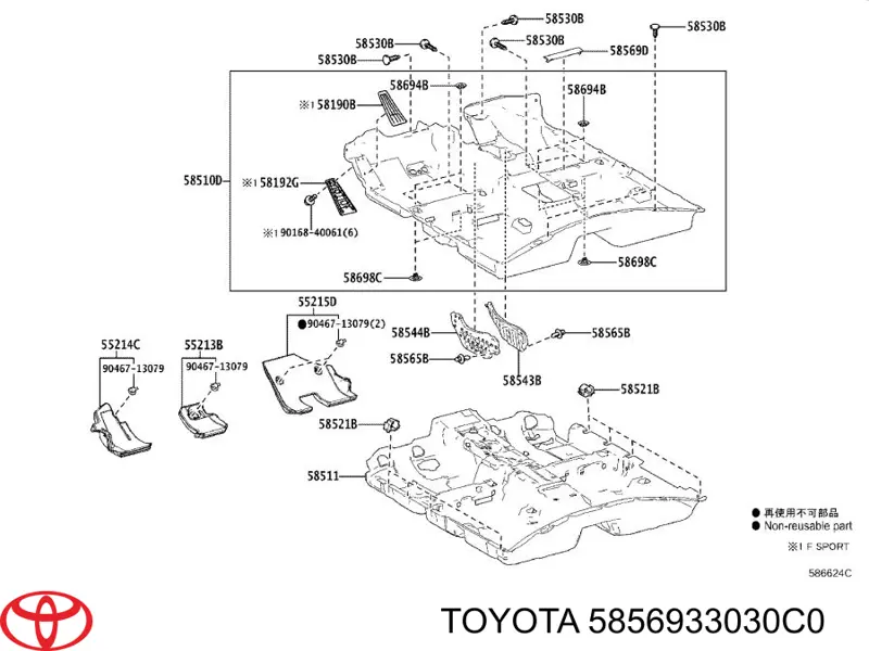 5856933030C0 Toyota 