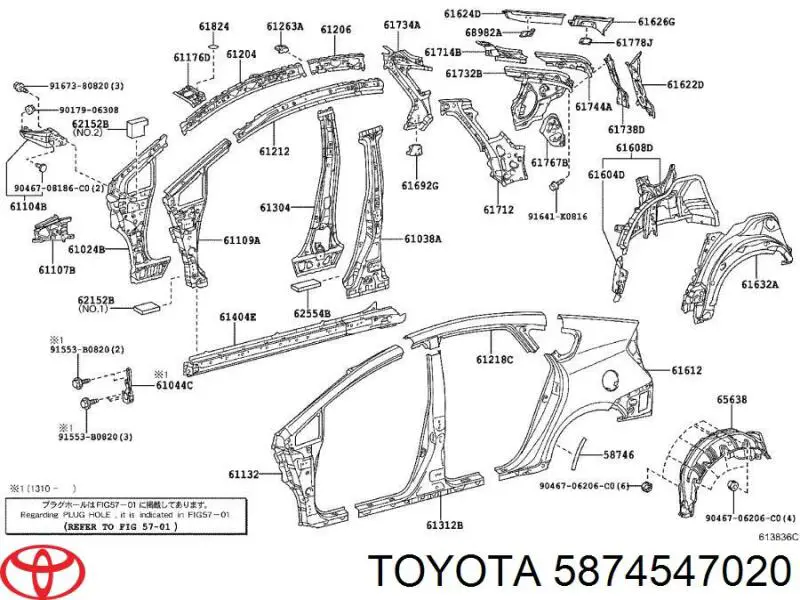  Toyota 5874547020 цена, от 6.23 USD
