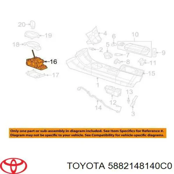  Toyota 5882148140C0 цена, от 88.69 USD
