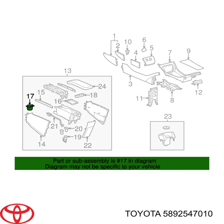  5892547010 Toyota