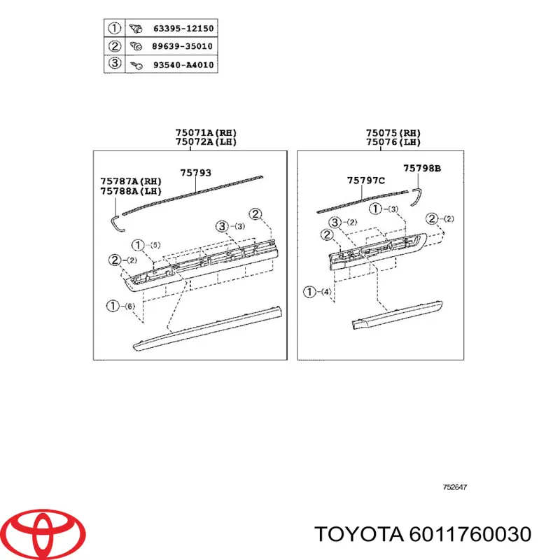  6011760030 Toyota