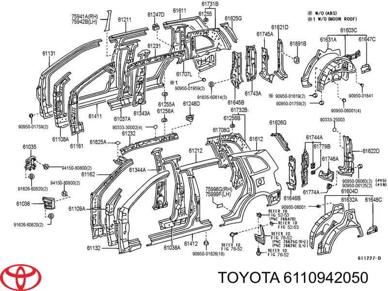  6110942050 Toyota