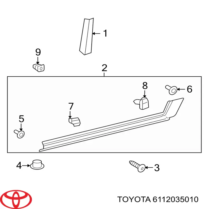  Toyota 6112035010 цена, от 171.77 USD