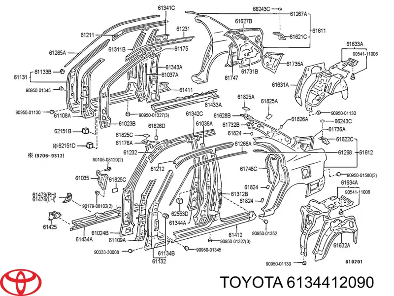  6134412090 Toyota
