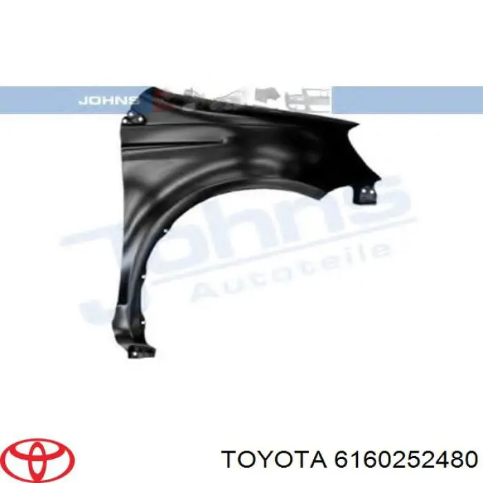 Крыло заднее левое 6160252480 Toyota