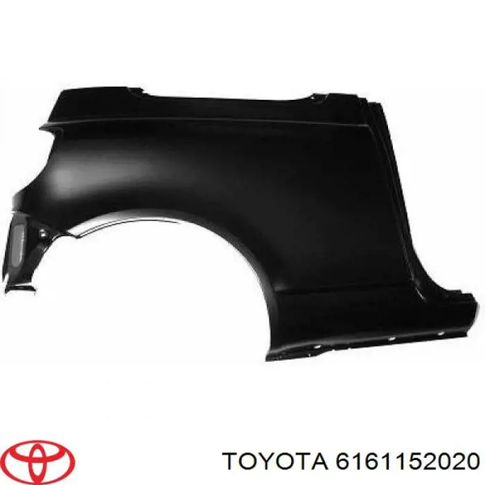 6161152020 Toyota pára-lama traseiro direito