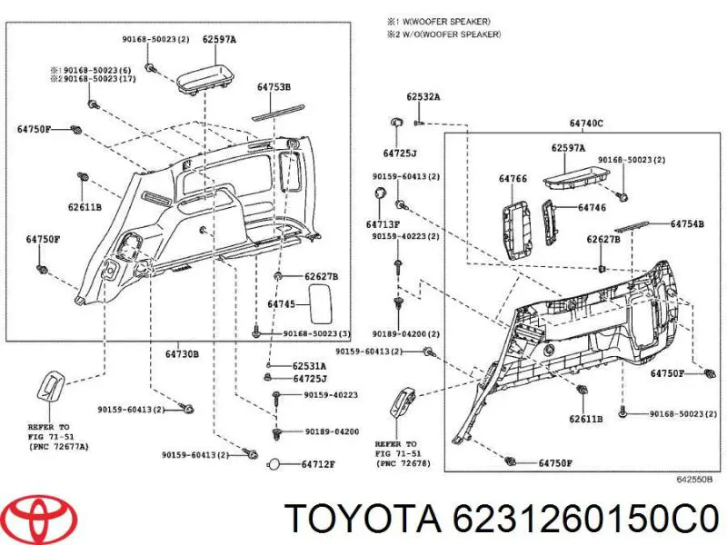 6231260150C0 Toyota 