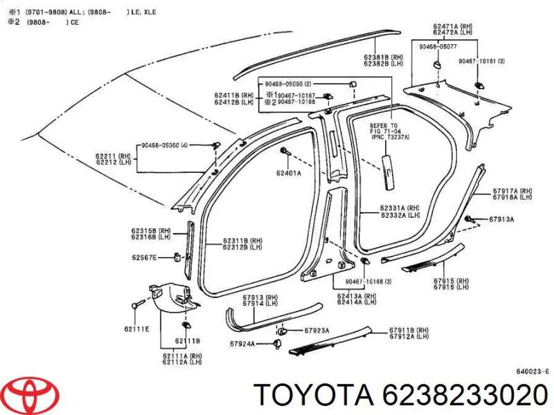 6238233020 Toyota 