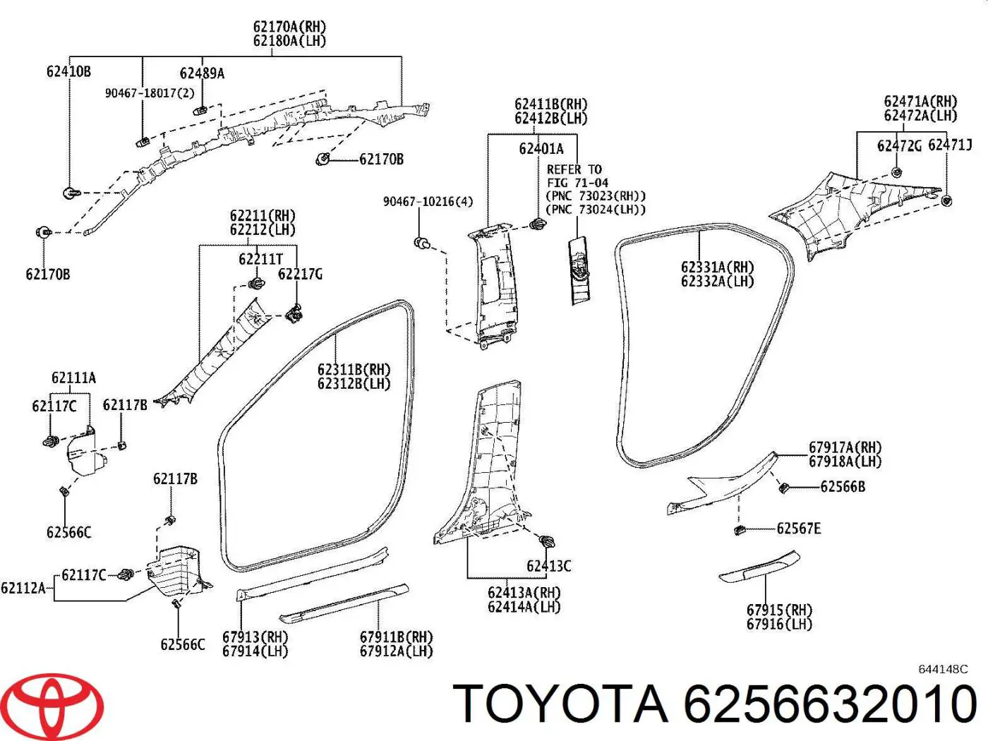  6256632010 Toyota